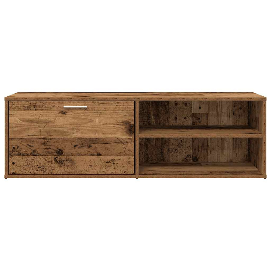 Tv-meubel 120x34x37 cm bewerkt hout oud houtkleurig