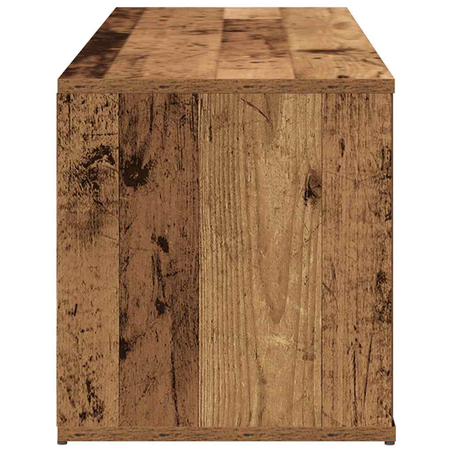 Tv-meubel 120x34x37 cm bewerkt hout oud houtkleurig