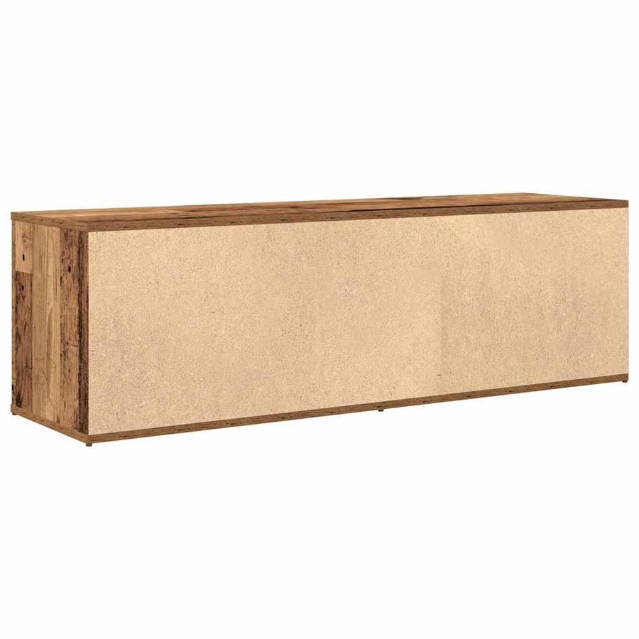 Tv-meubel 120x34x37 cm bewerkt hout oud houtkleurig