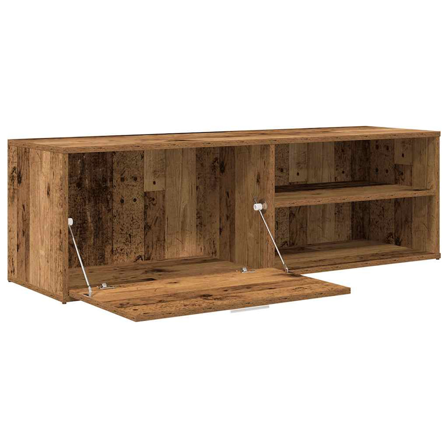 Tv-meubel 120x34x37 cm bewerkt hout oud houtkleurig