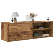 TV cabinet 120x34x37 cm engineered wood old wood colour