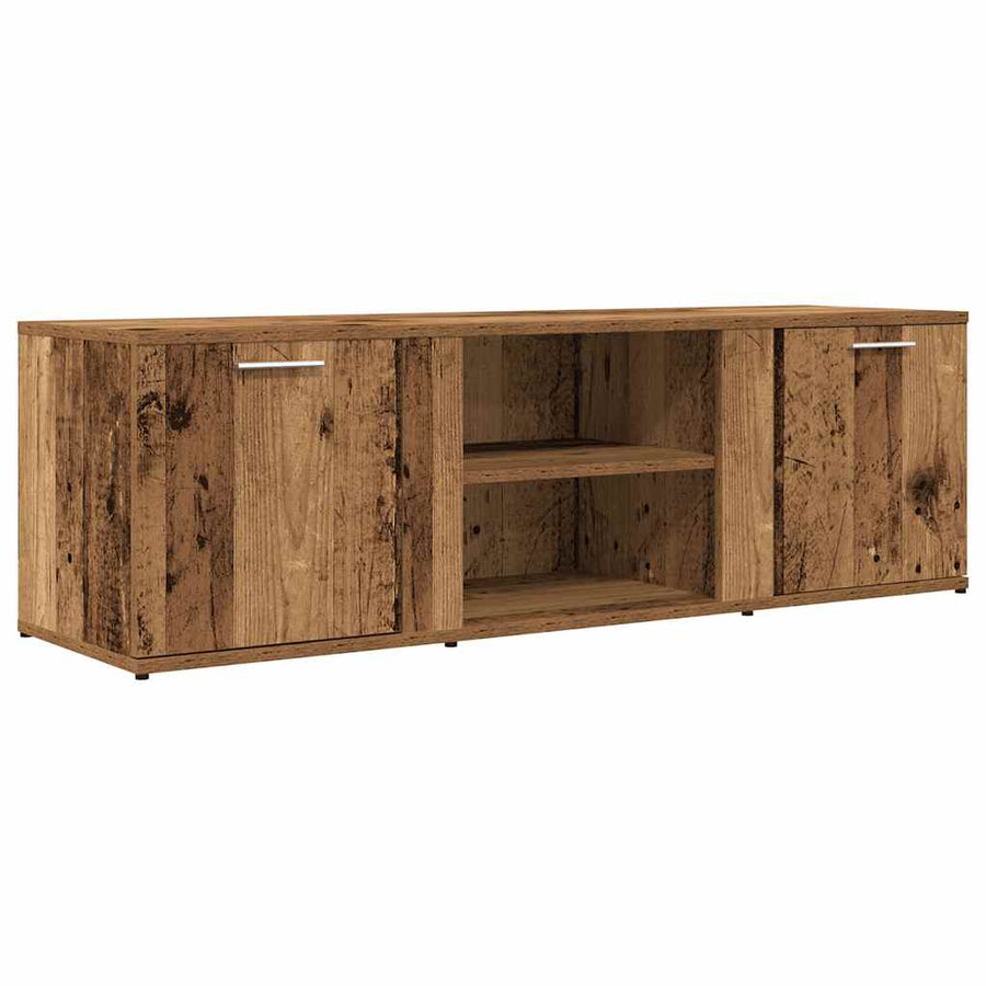 Tv-meubel 120x34x37 cm bewerkt hout oud houtkleurig