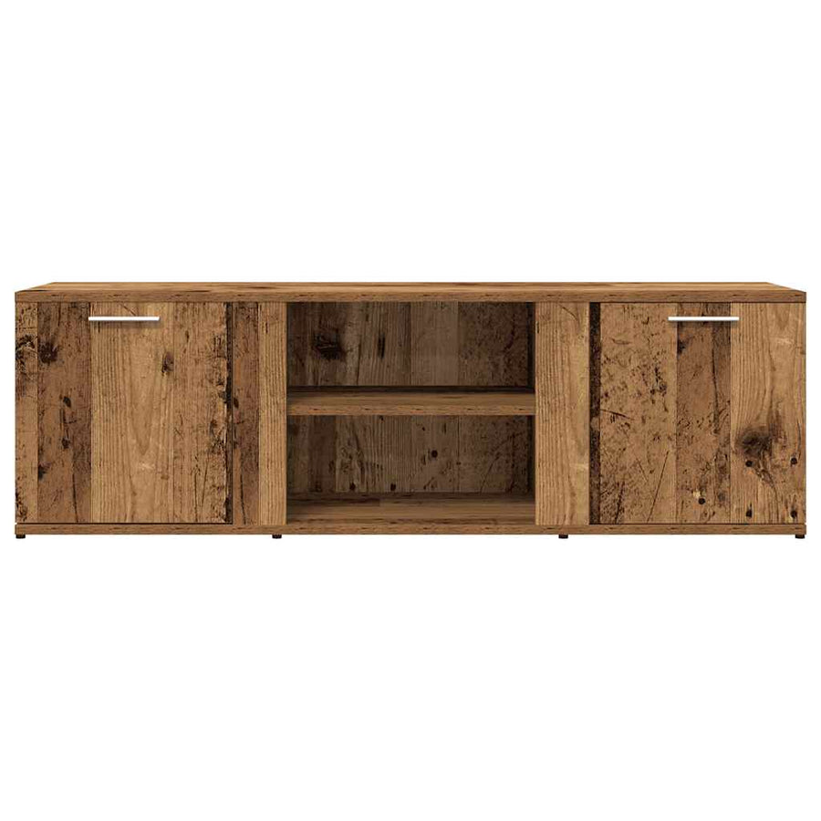 Tv-meubel 120x34x37 cm bewerkt hout oud houtkleurig