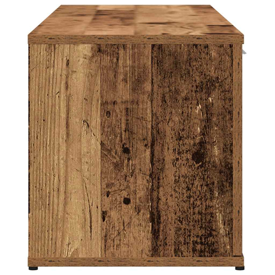 Tv-meubel 120x34x37 cm bewerkt hout oud houtkleurig