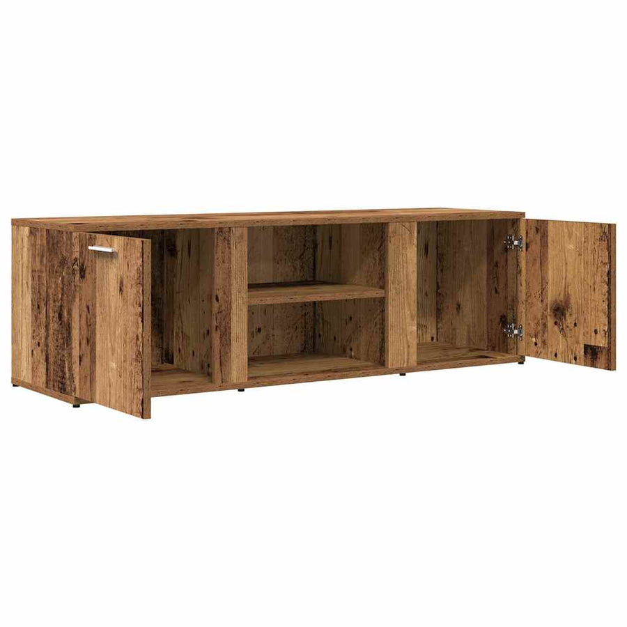 Tv-meubel 120x34x37 cm bewerkt hout oud houtkleurig