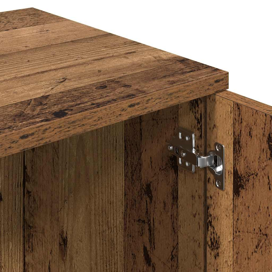 Tv-meubel 120x34x37 cm bewerkt hout oud houtkleurig