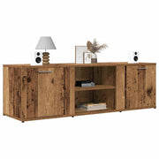 Tv-meubel 120x34x37 cm bewerkt hout oud houtkleurig