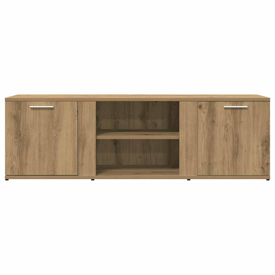 Tv-meubel 120x34x37 cm bewerkt hout artisanaal eikenkleur
