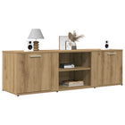 Tv-meubel 120x34x37 cm bewerkt hout eikenkleur