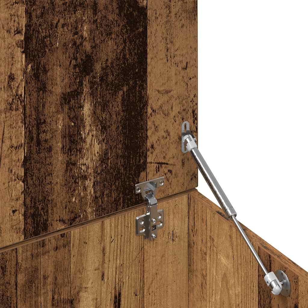 Salontafel 150x50x35 cm bewerkt hout oud houtkleurig