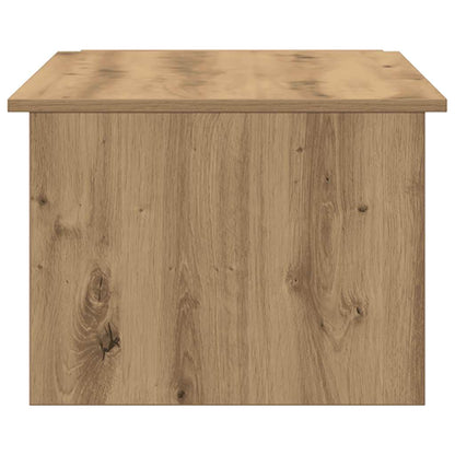 Salontafel 150x50x35 cm bewerkt hout artisanaal eikenkleur