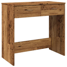 Bureau 80x40x75 cm bewerkt hout oud houtkleurig