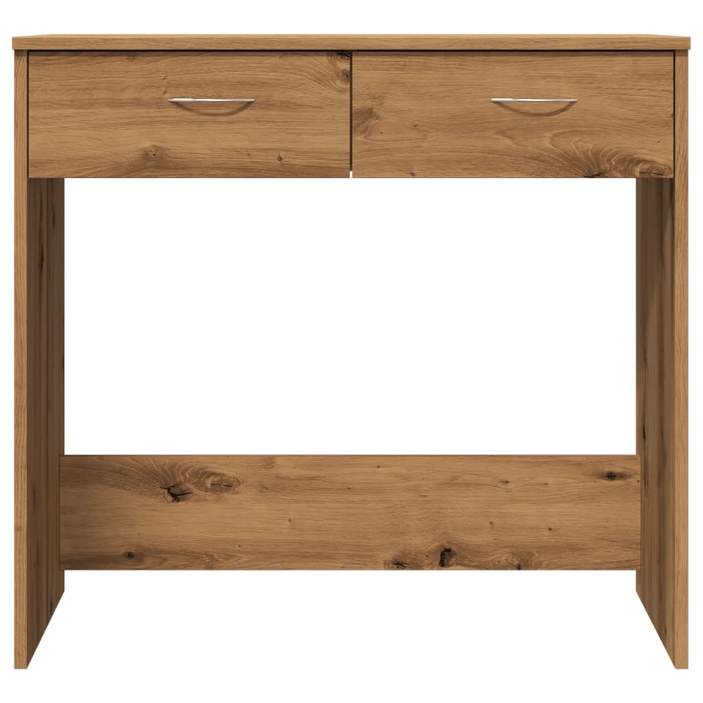 Bureau 80x40x75 cm bewerkt hout artisanaal eikenkleurig