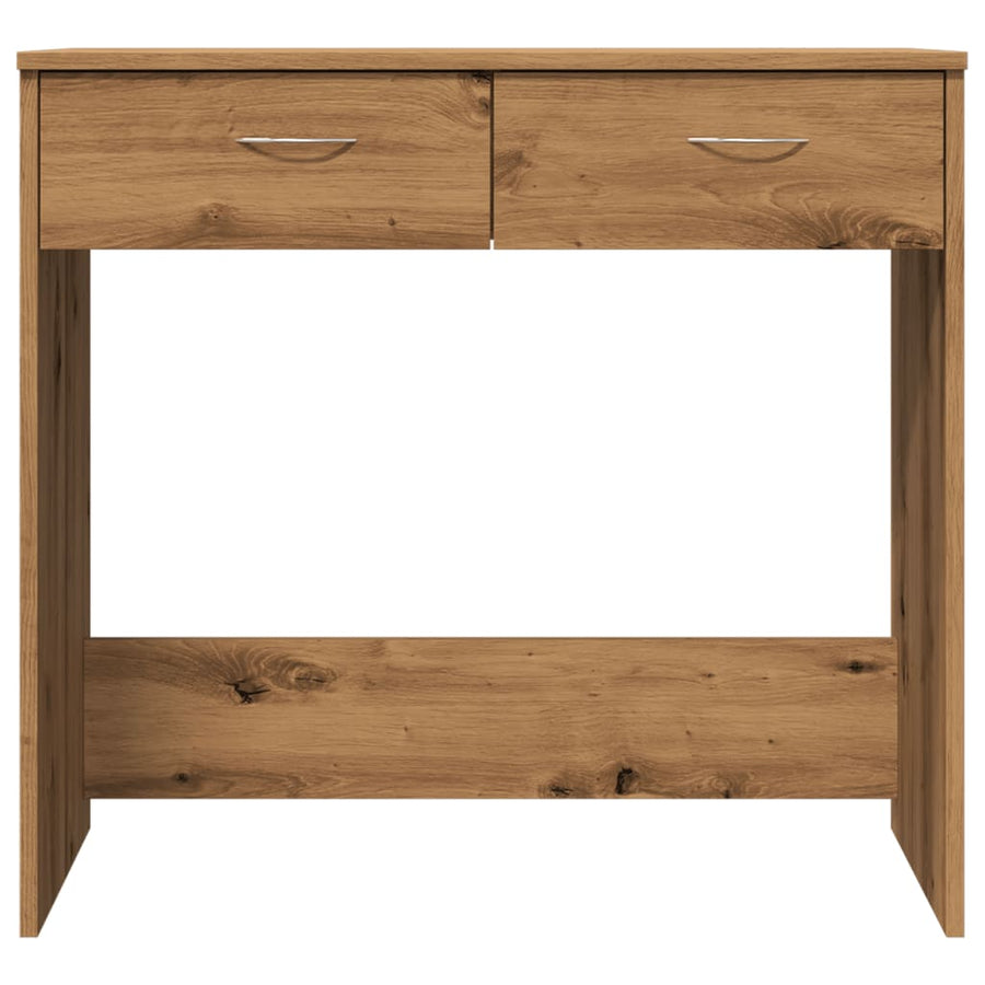 Bureau 80x40x75 cm bewerkt hout artisanaal eikenkleurig