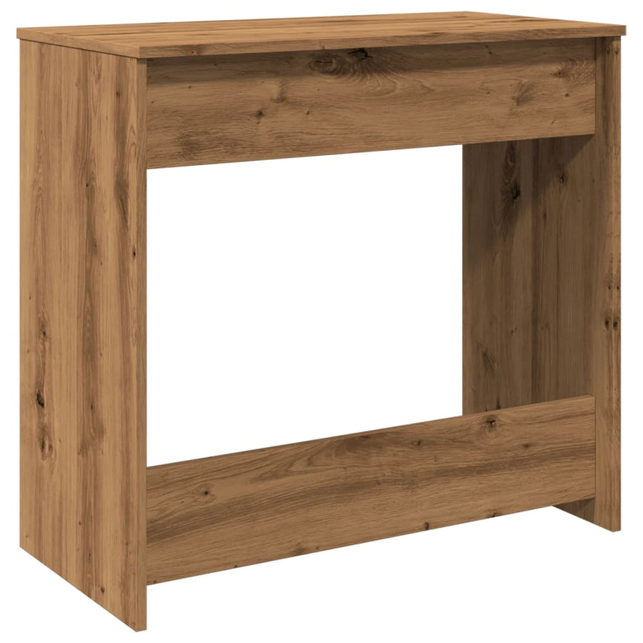 Bureau 80x40x75 cm bewerkt hout artisanaal eikenkleurig