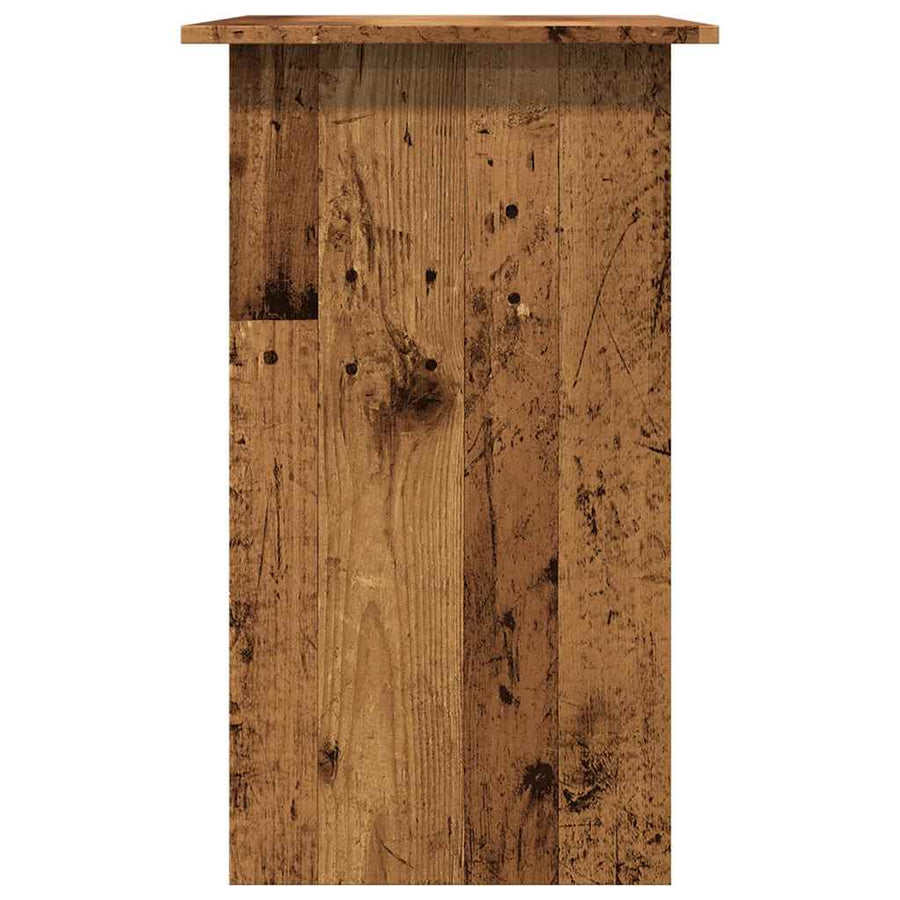 Bureau 80x45x74 cm bewerkt hout oud houtkleurig