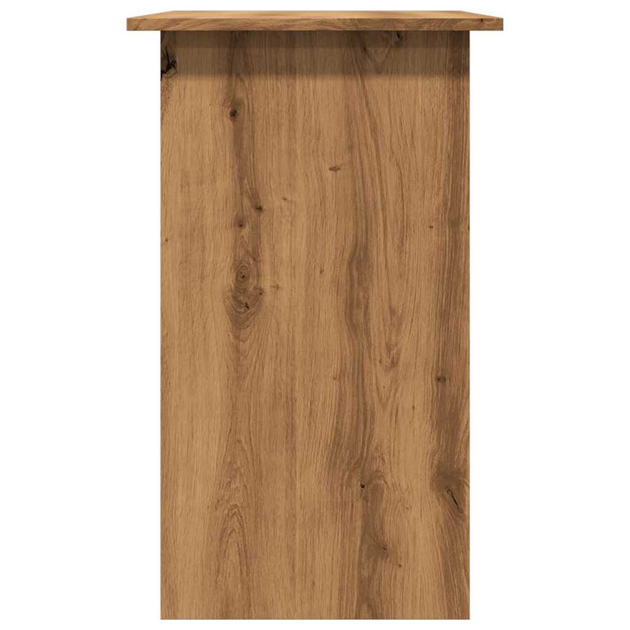 Bureau 80x45x74 cm bewerkt hout artisanaal eikenkleur