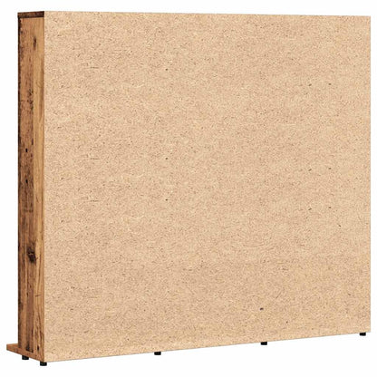 Cd-kast 100x23x89,5 cm bewerkt hout oud houtkleurig