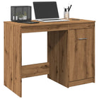 Bureau 100x50x76 cm bewerkt hout eikenkleur