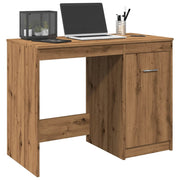 Bureau 100x50x76 cm bewerkt hout eikenkleur