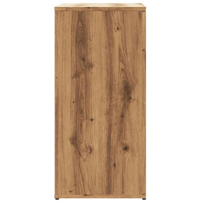 Dressoir 80x36x75 cm bewerkt hout artisanaal eikenkleur