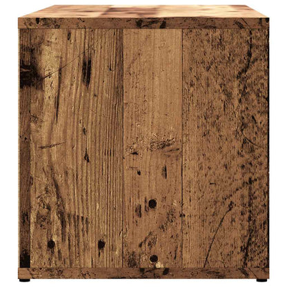 Tv-meubel 80x34x35,5 cm bewerkt hout oud houtkleurig