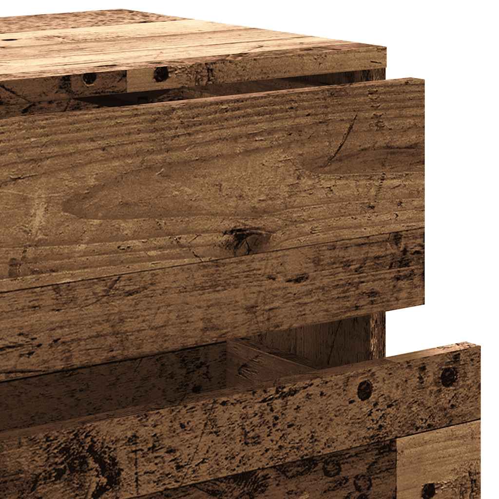 Tv-meubel 80x34x35,5 cm bewerkt hout oud houtkleurig
