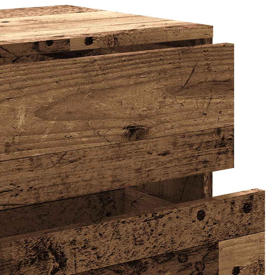 Tv-meubel 80x34x35,5 cm bewerkt hout oud houtkleurig