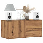 Tv-meubel 80x34x35,5 cm bewerkt hout eikenkleur