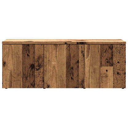 Tv-meubel 80x34x30 cm bewerkt hout oud houtkleurig