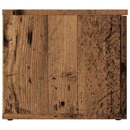 Tv-meubel 80x34x30 cm bewerkt hout oud houtkleurig