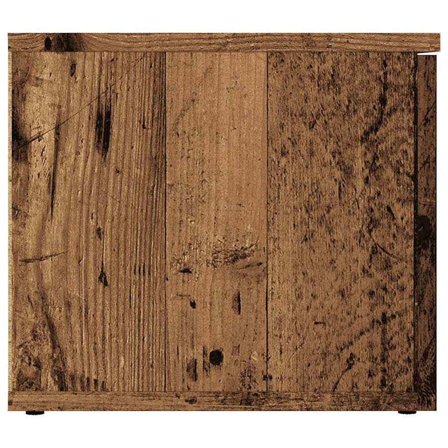 Tv-meubel 80x34x30 cm bewerkt hout oud houtkleurig
