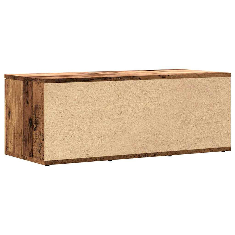 Tv-meubel 80x34x30 cm bewerkt hout oud houtkleurig