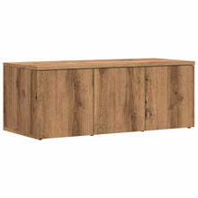 Tv-meubel 80x34x30 cm bewerkt hout artisanaal eikenkleur