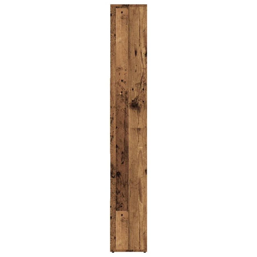 Boekenkast 67x24x161 cm bewerkt hout oud houtkleurig
