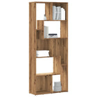 Boekenkast 67x24x161 cm bewerkt hout eiken