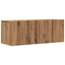 Tv-wandmeubel 80x30x30 cm bewerkt hout artisanaal eikenkleurig