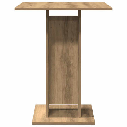 Bistrotafel 60x60x75 cm spaanplaat artisanaal eikenkleurig