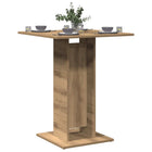 Bistro table 60x60x75 cm chipboard artisanal oak colour