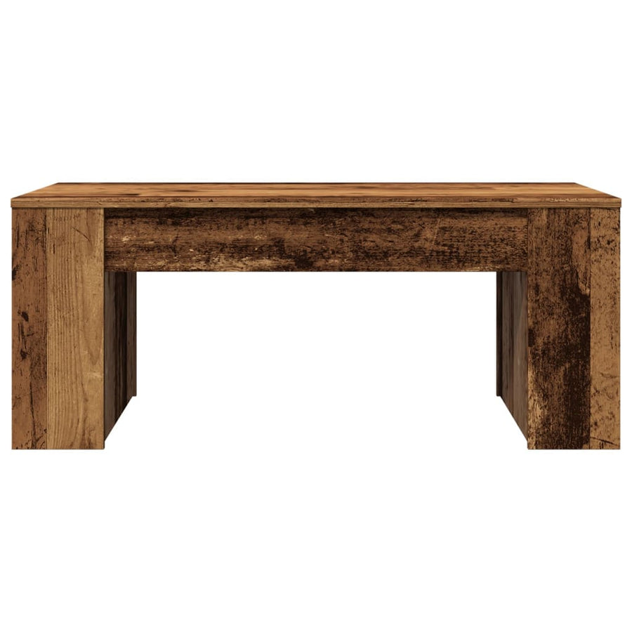 Salontafel 102x55x42 cm bewerkt hout oud houtkleurig