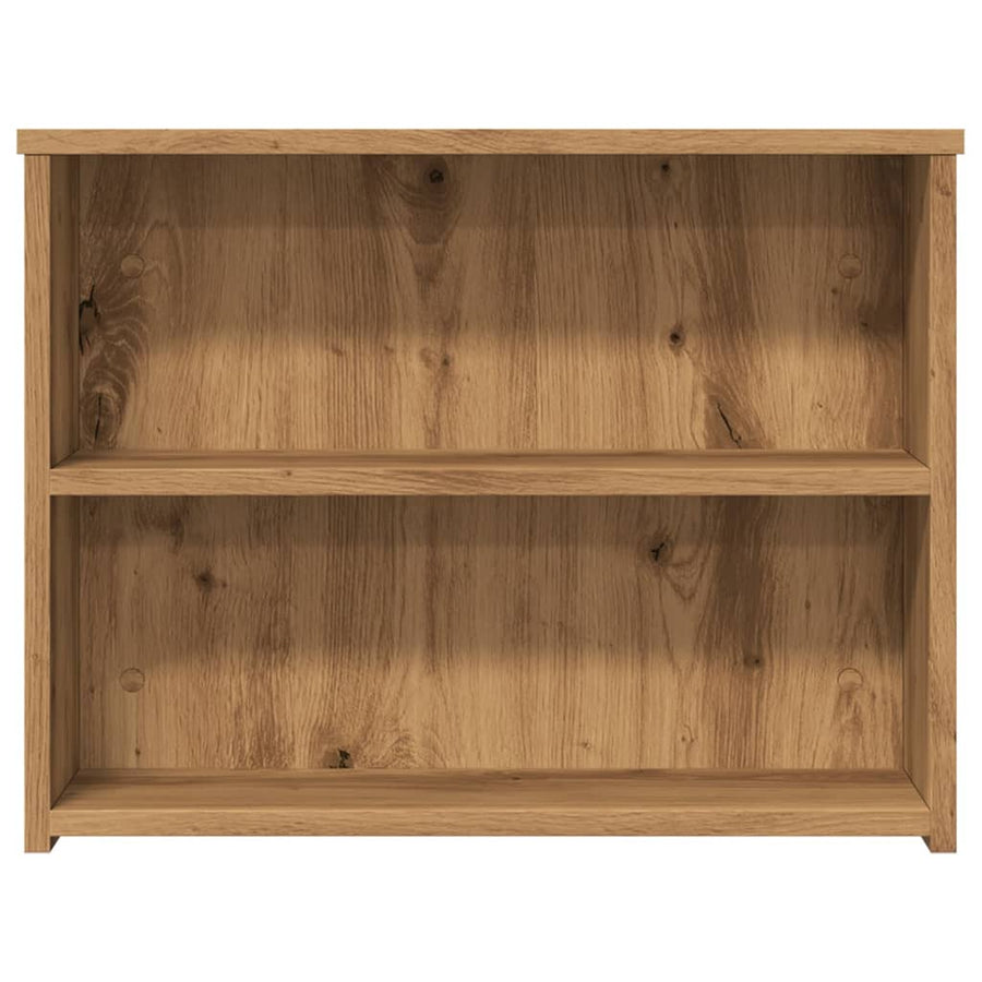 Salontafel 102x55x42 cm bewerkt hout artisanaal eikenkleur
