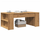 Salontafel 102x55x42 cm bewerkt hout eikenkleur