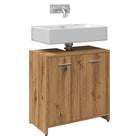 Wastafelkast 60x33x60 cm bewerkt hout eikenkleurig