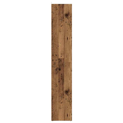 Boekenkast 36x30x171 cm bewerkt hout oud houtkleurig