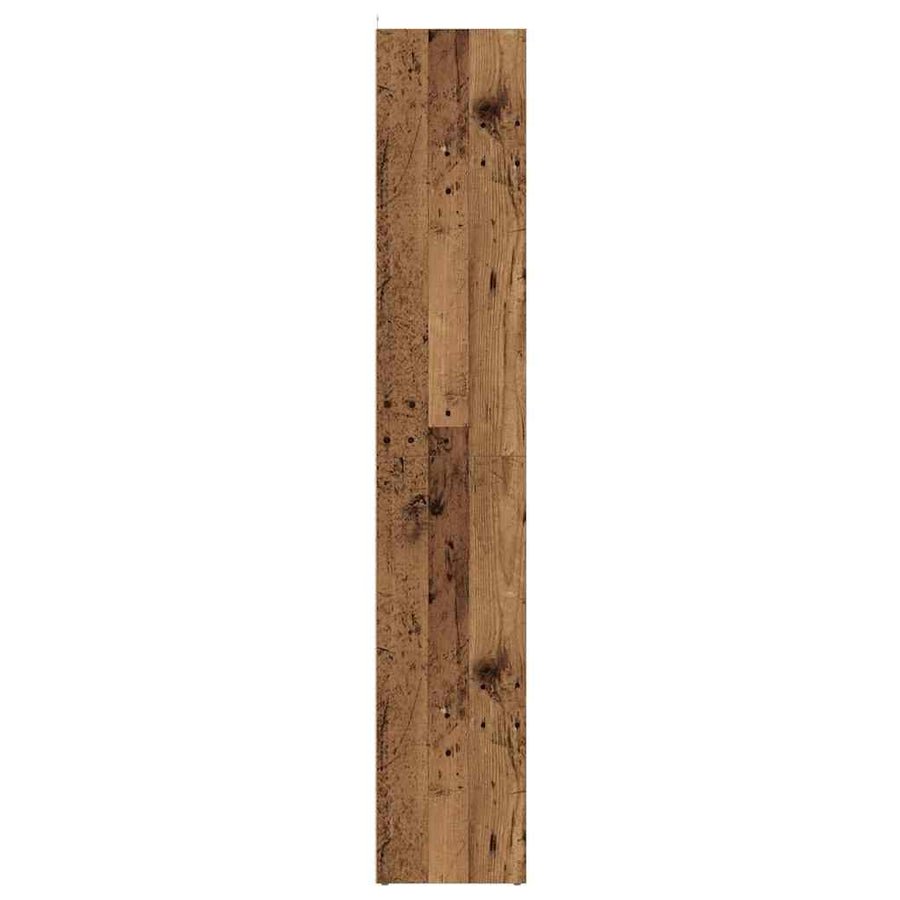 Boekenkast 36x30x171 cm bewerkt hout oud houtkleurig