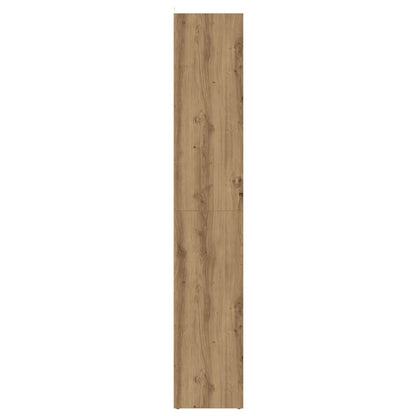 Boekenkast 36x30x171 cm bewerkt hout artisanaal eikenkleur