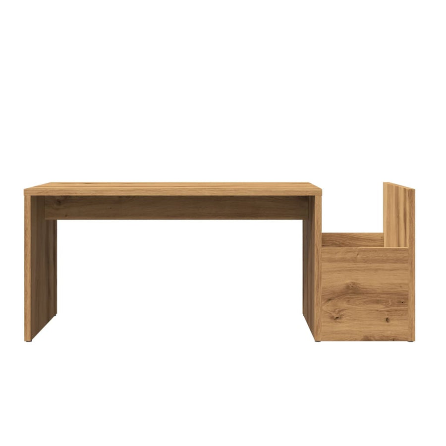 Salontafel 90x45x35 cm bewerkt hout artisan eikenkleurig
