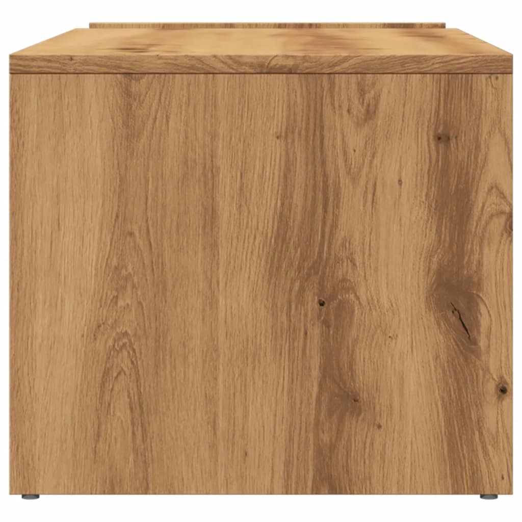 Salontafel 90x45x35 cm bewerkt hout artisan eikenkleurig