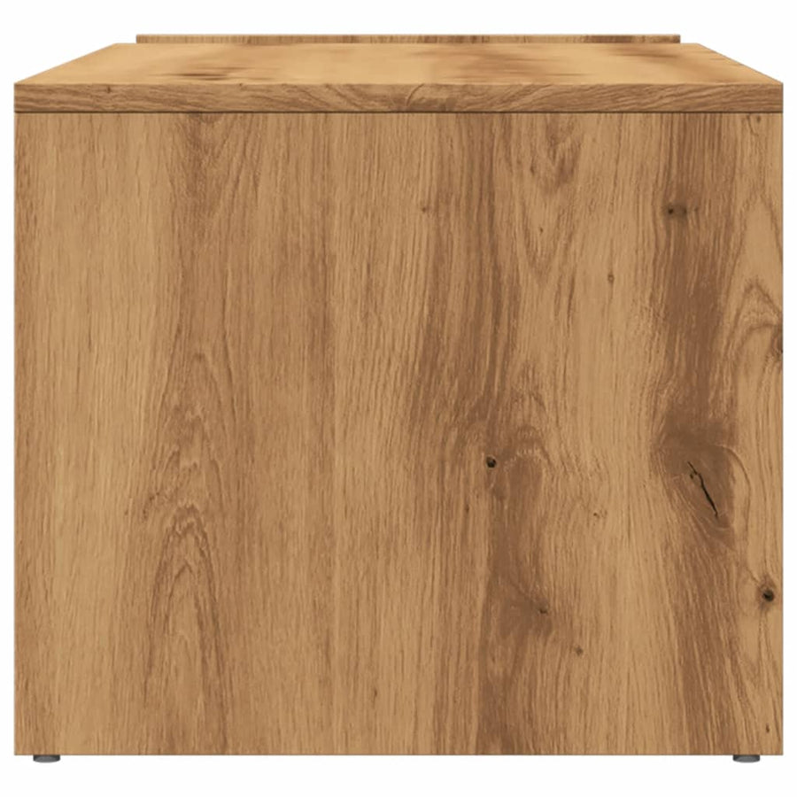 Salontafel 90x45x35 cm bewerkt hout artisan eikenkleurig