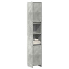 Bathroom cabinet 30x30x183.5 cm chipboard concrete grey